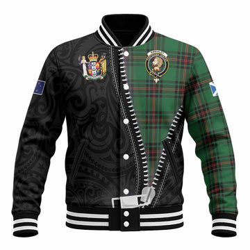 Kirkaldy Tartan Baseball Jacket New Zealand Pattern Unique Zipper Stylized