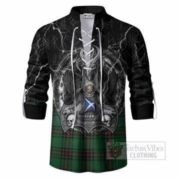 Kirkaldy Tartan Crest Ghillie Shirt Celtic Odin's Raven Legacy
