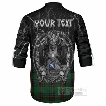 Kirkaldy Tartan Crest Ghillie Shirt Celtic Odin's Raven Legacy