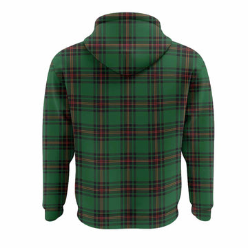 Kirkaldy Tartan Crest Hoodie Ferocious Lion Style