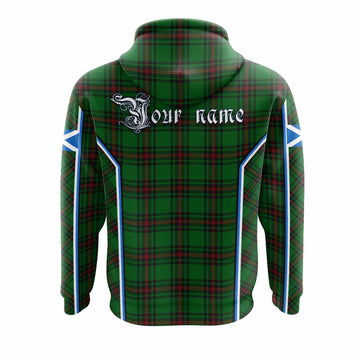 Kirkaldy Tartan Crest Hoodie Scotland Coat of Arm Flag Style
