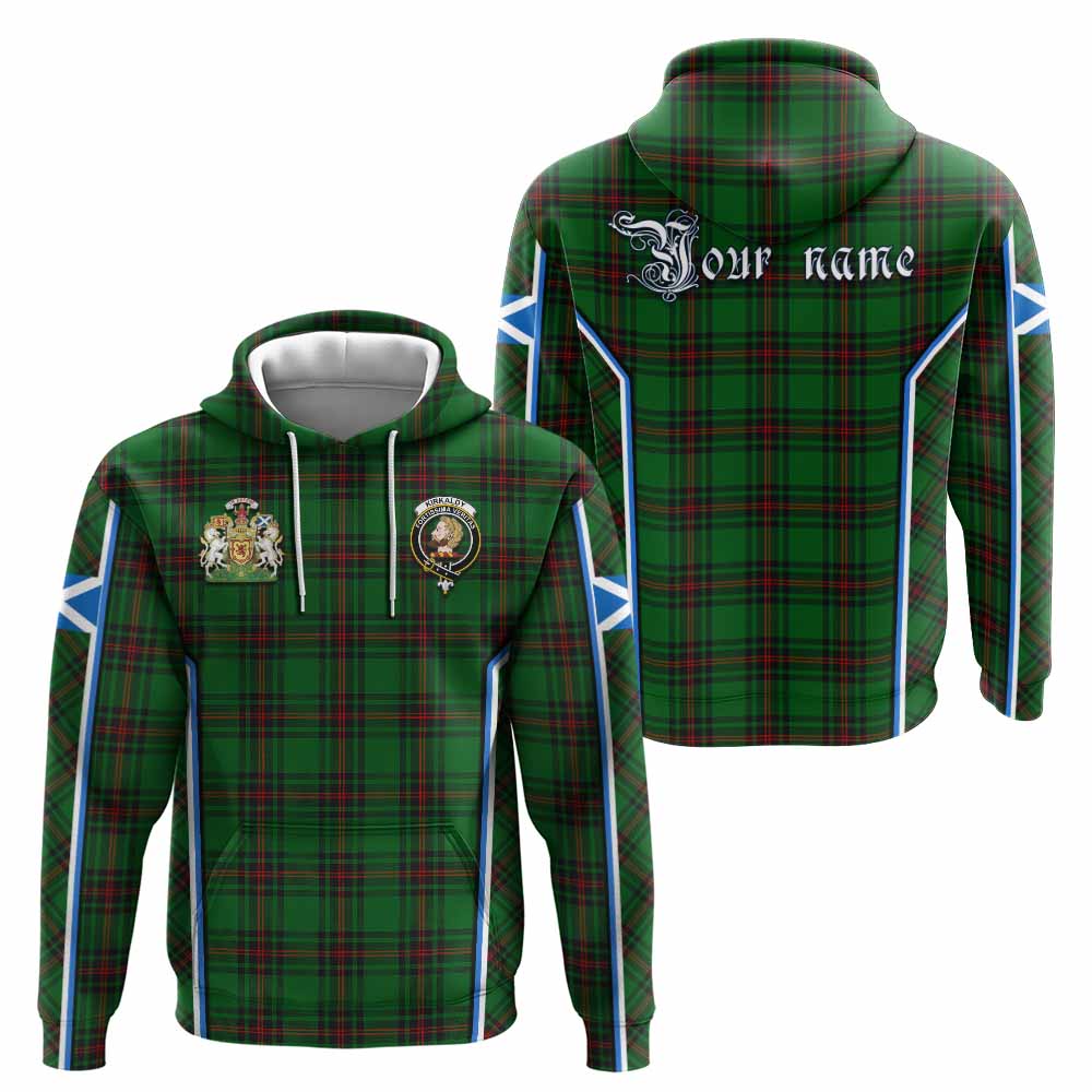 Kirkaldy Tartan Crest Hoodie Scotland Coat of Arm Flag Style - Tartan Vibes Clothing