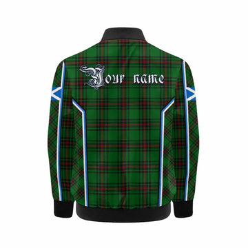 Kirkaldy Tartan Crest Kid Bomber Jacket Scotland Coat of Arm Flag Style - Tartan Vibes Clothing