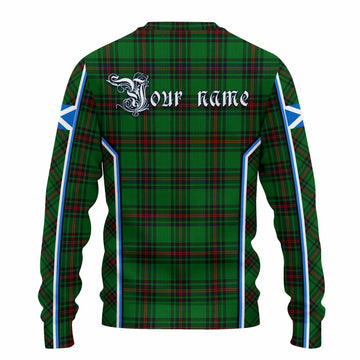 Kirkaldy Tartan Crest Knitted Sweater Scotland Coat of Arm Flag Style - Tartan Vibes Clothing