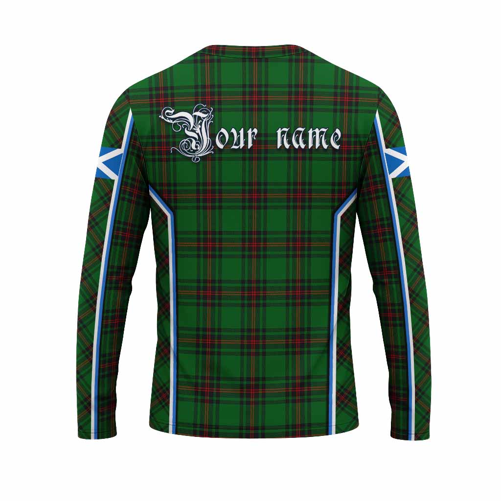 Kirkaldy Tartan Crest Long Sleeve T-Shirt Scotland Coat of Arm Flag Style - Tartan Vibes Clothing