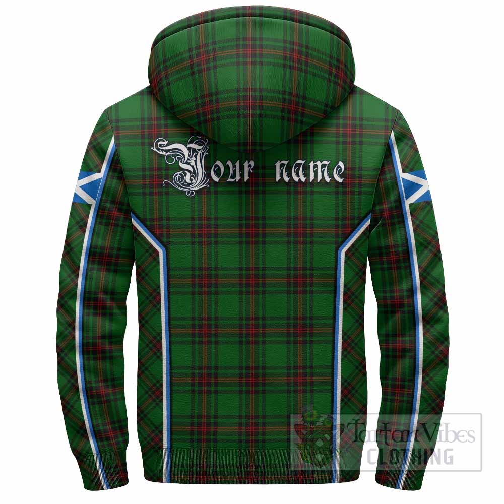 Kirkaldy Tartan Crest Sherpa Hoodie Scotland Coat of Arm Flag Style - Tartan Vibes Clothing