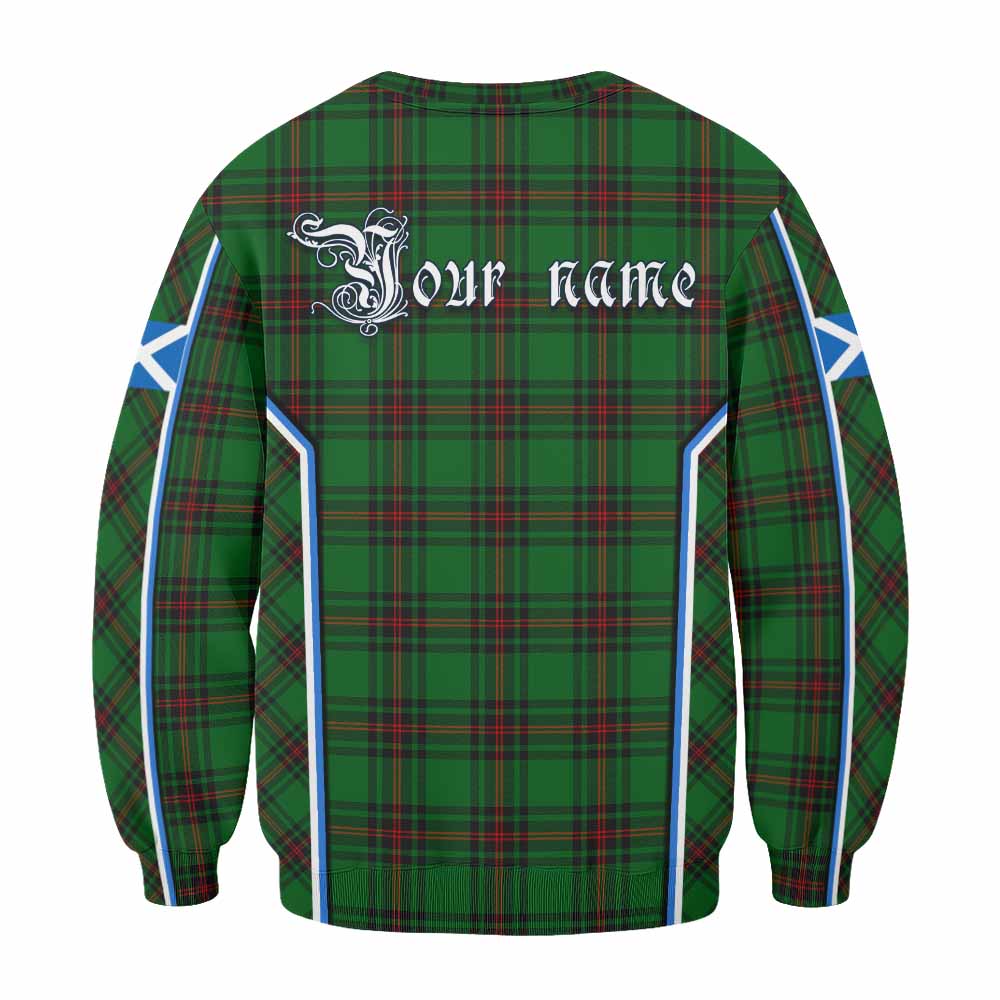 Kirkaldy Tartan Crest Sweatshirt Scotland Coat of Arm Flag Style - Tartan Vibes Clothing