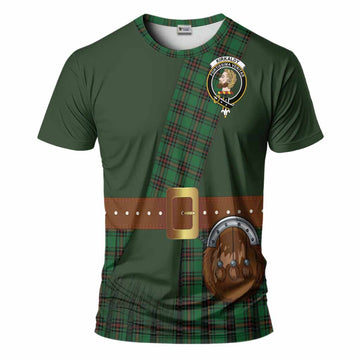 Kirkaldy Tartan Crest T-Shirt Kilt Costume Style