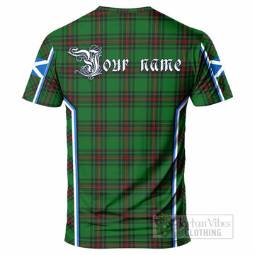 Kirkaldy Tartan Crest T-shirt Scotland Coat of Arm Flag Style - Tartan Vibes Clothing