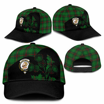 Kirkaldy Tartan Family Crest Classic Cap Scotland Thistle Floral Flag Style