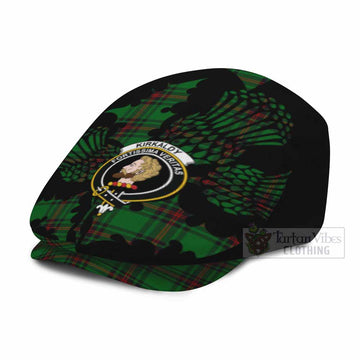 Kirkaldy Tartan Family Crest Flat Cap, Jeff Cap Scotland Thistle Floral