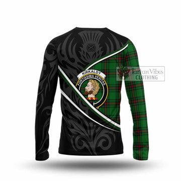Kirkaldy Tartan Family Crest Long Sleeve T-Shirt Celtic Scottish Thistle Floral - Tartan Vibes Clothing