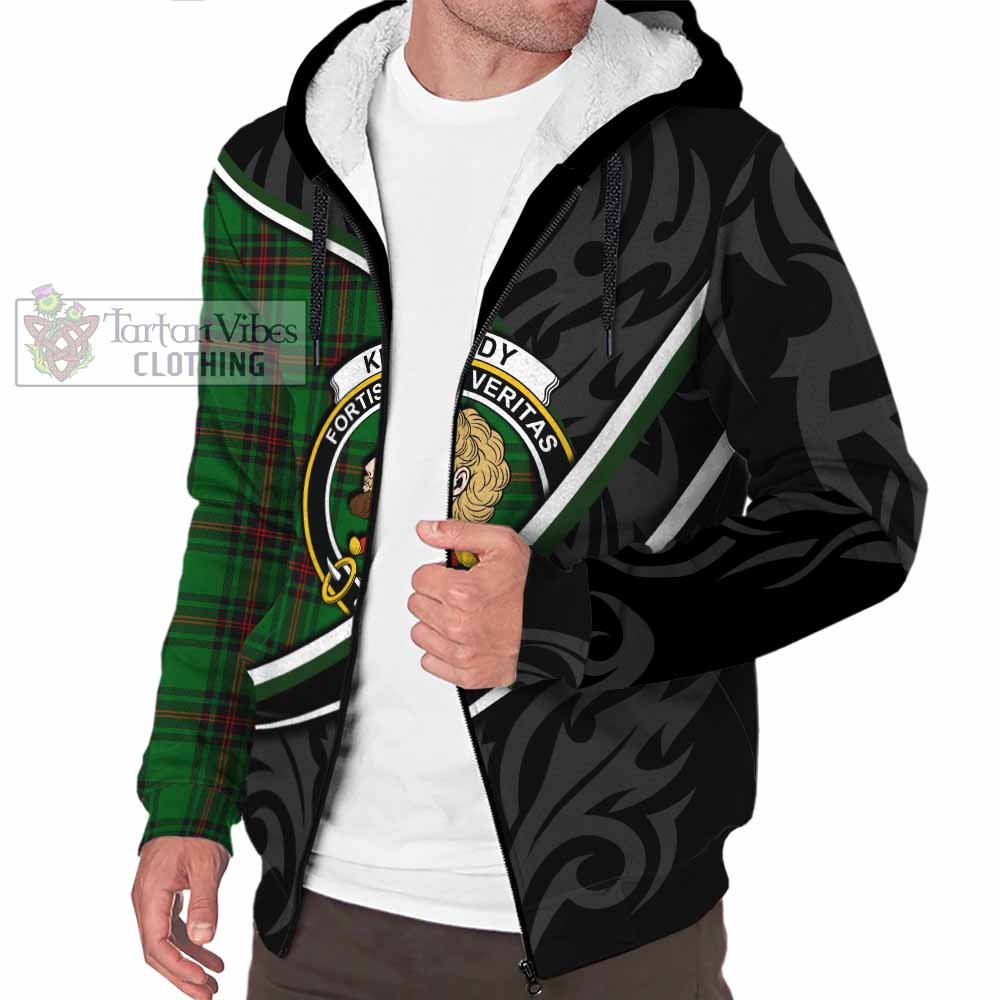 Kirkaldy Tartan Family Crest Sherpa Hoodie Celtic Scottish Thistle Floral - Tartan Vibes Clothing
