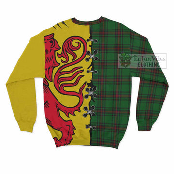 Kirkaldy Tartan Family Crest Sweatshirt Lion Rampant Honor