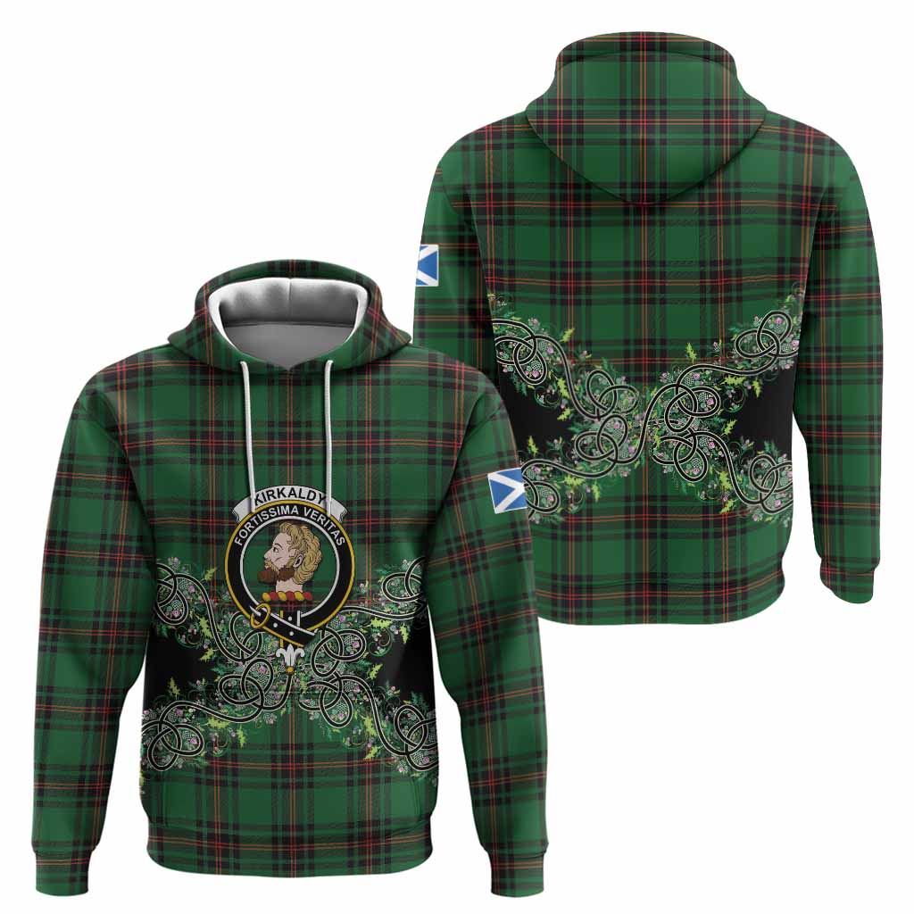 Kirkaldy Tartan Hoodie Thistle Scottish Spirit