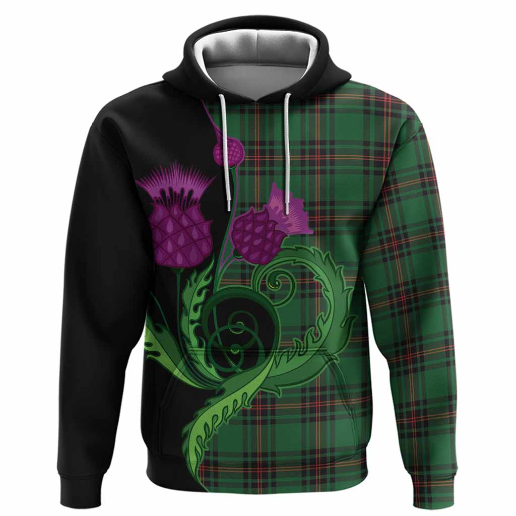 Kirkaldy Tartan Hoodie Traditional Scottish Thistle