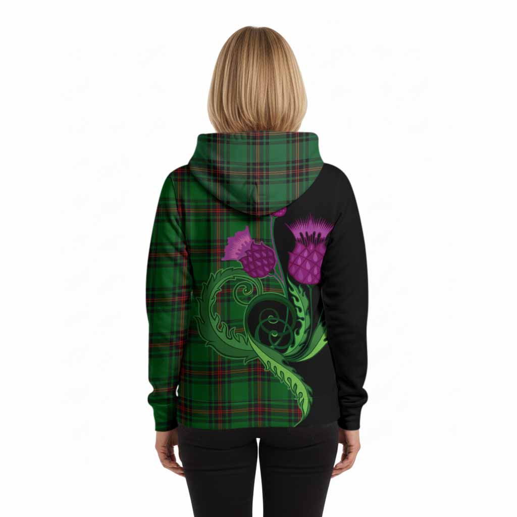 Kirkaldy Tartan Hoodie Traditional Scottish Thistle