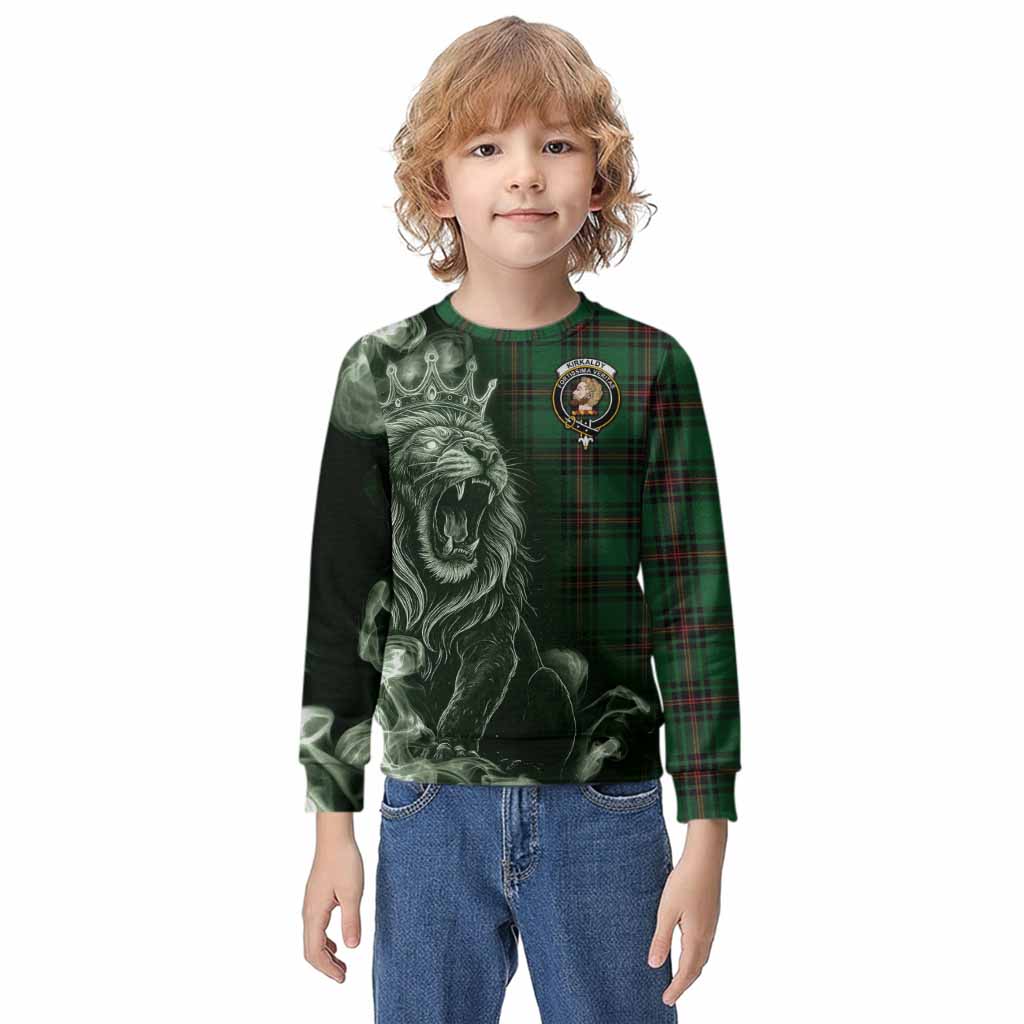 Kirkaldy Tartan Kid Knitted Sweatshirt Roaring Lion Heritage