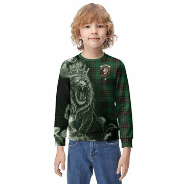 Kirkaldy Tartan Kid Knitted Sweatshirt Roaring Lion Heritage