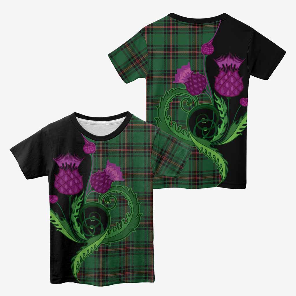 Kirkaldy Tartan Kid T-shirt Traditional Scottish Thistle