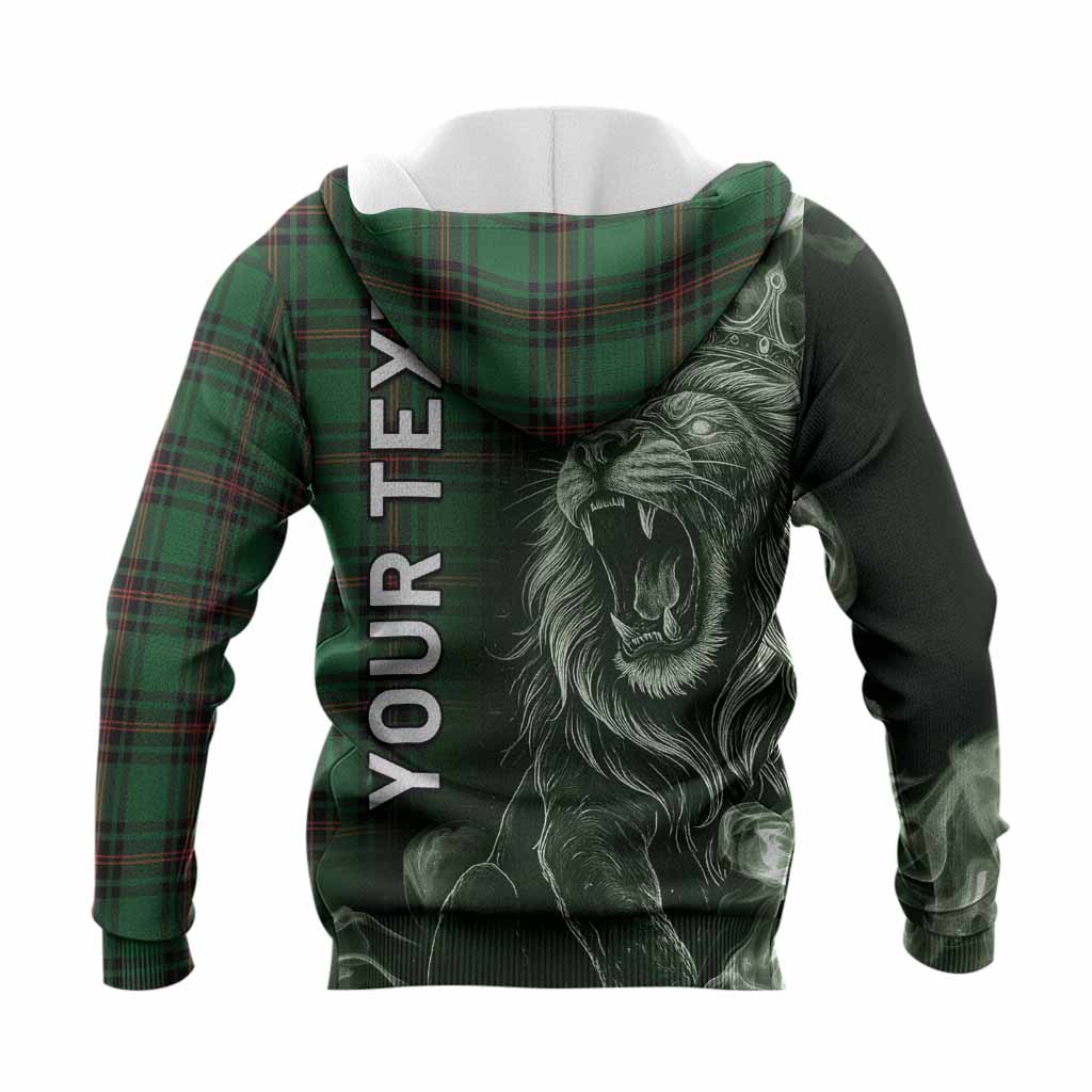 Kirkaldy Tartan Knitted Hoodie Roaring Lion Heritage