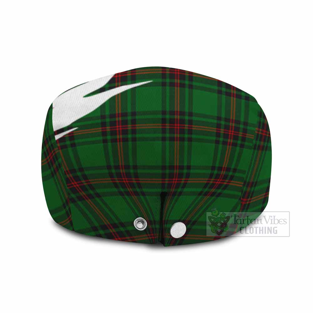 Kirkaldy Tartan Loch Ness Monster Scottish Heritage Art Flat Cap, Jeff Cap
