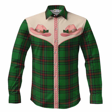 Kirkaldy Tartan Long Sleeve Button Shirts Wee Coo Cowgirl Cute Style