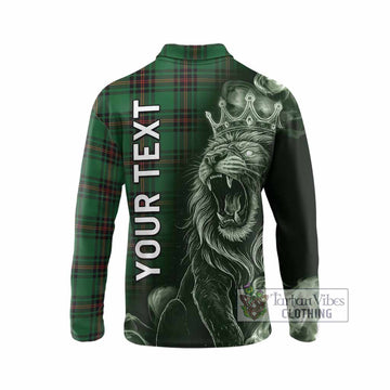 Kirkaldy Tartan Long Sleeve Polo Shirt Roaring Lion Heritage