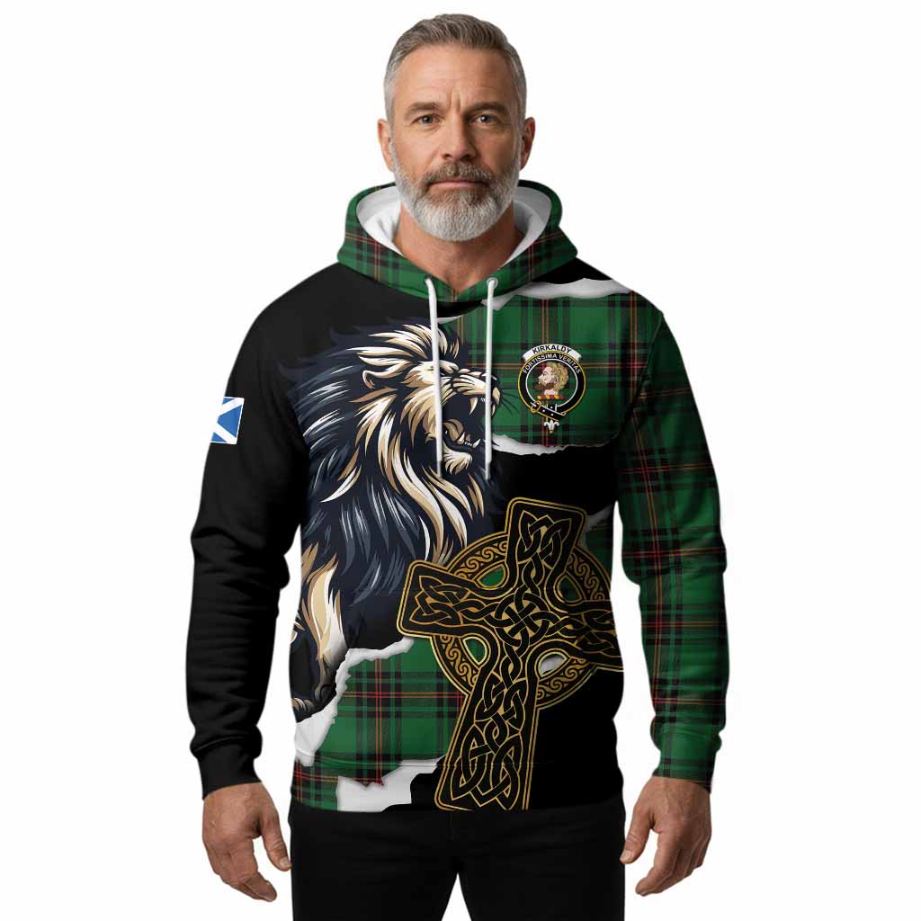 Kirkaldy Tartan Scottish Hoodie Lion Celtic Heritage