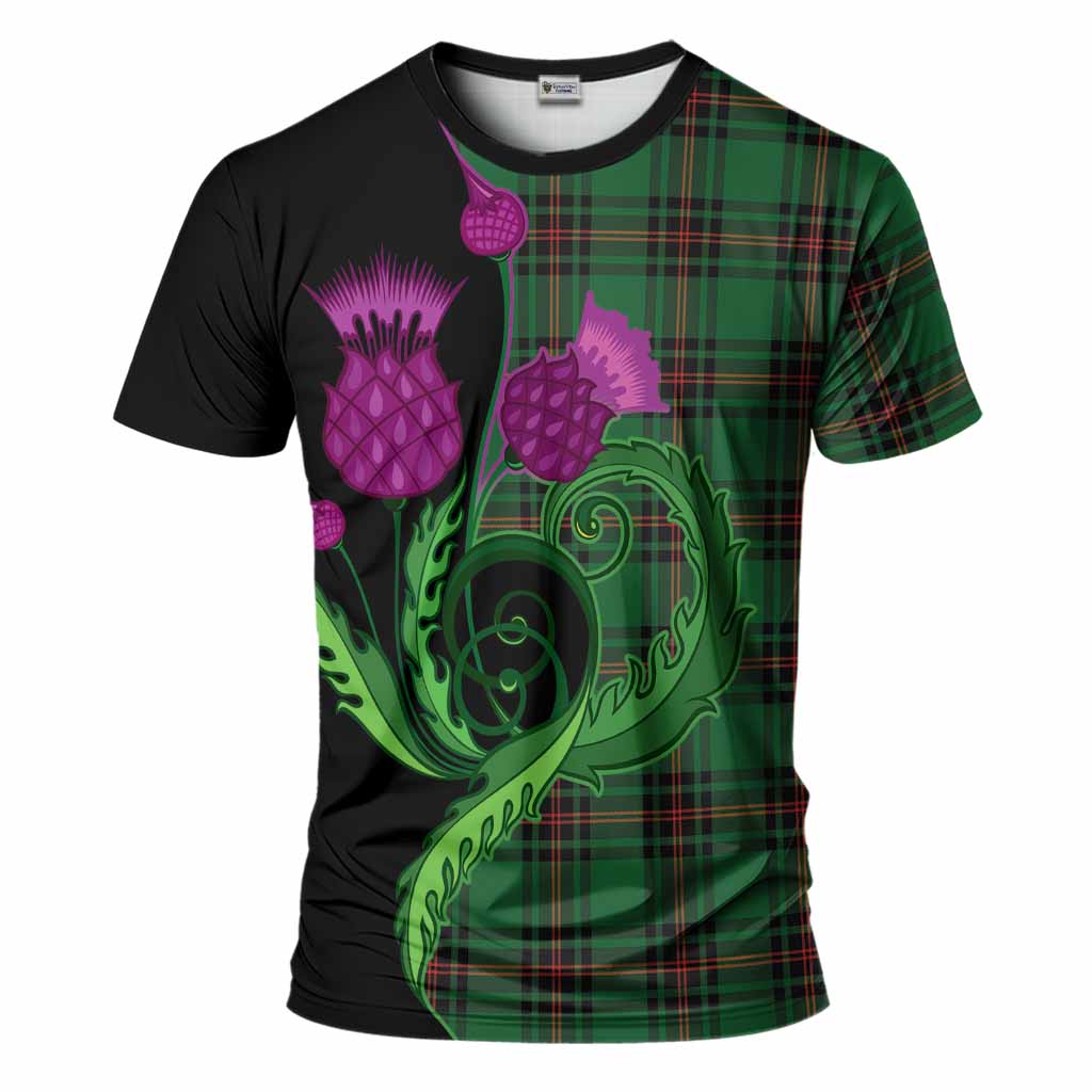Kirkaldy Tartan T-Shirt Traditional Scottish Thistle