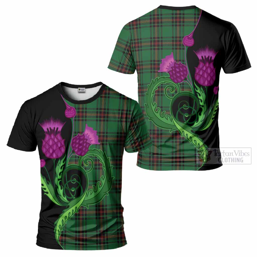 Kirkaldy Tartan T-Shirt Traditional Scottish Thistle