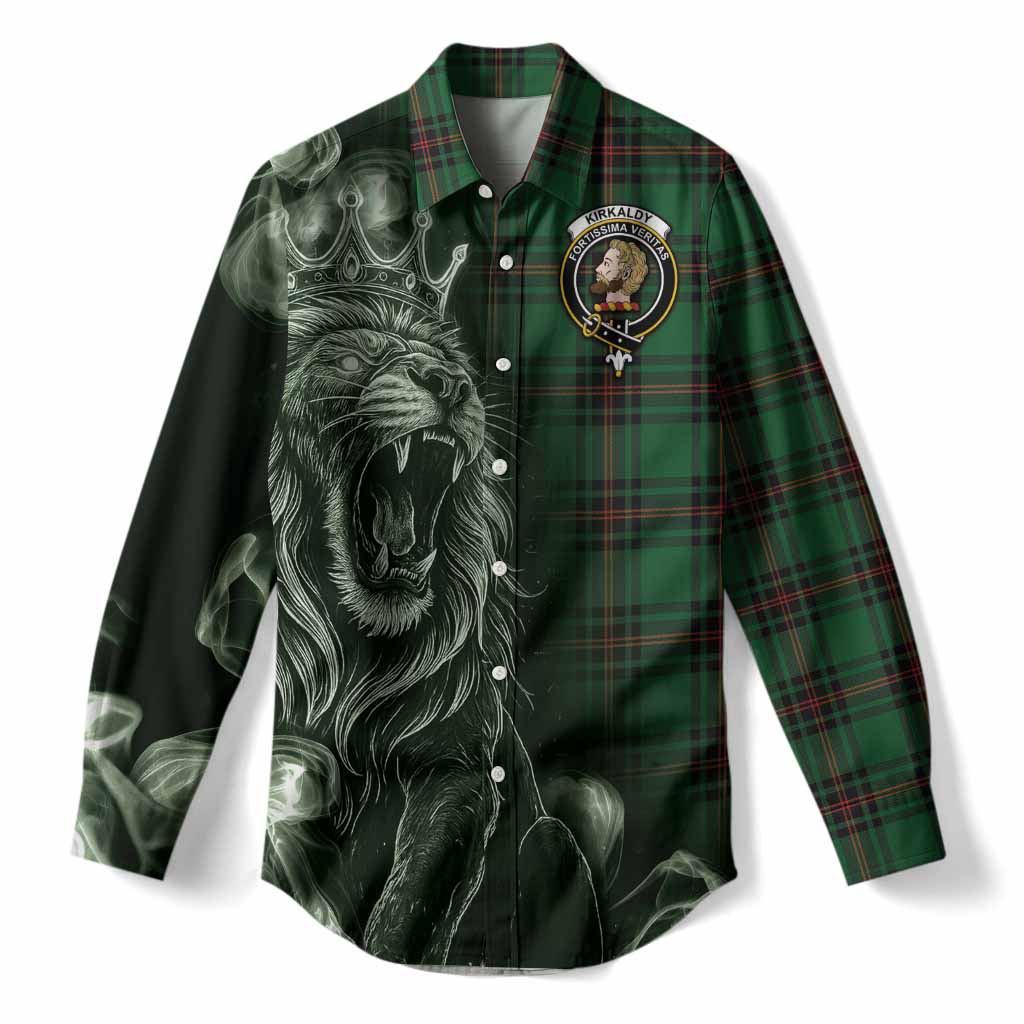 Kirkaldy Tartan Women Casual Shirt Roaring Lion Heritage
