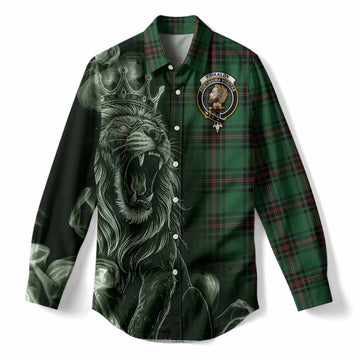 Kirkaldy Tartan Women Casual Shirt Roaring Lion Heritage