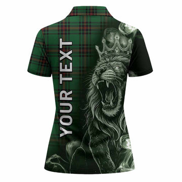 Kirkaldy Tartan Women Polo Shirt Roaring Lion Heritage