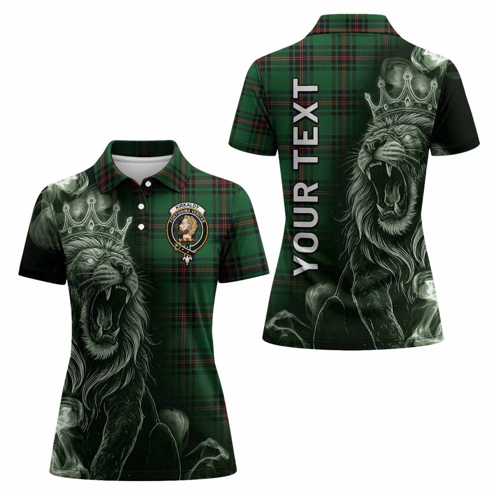 Kirkaldy Tartan Women Polo Shirt Roaring Lion Heritage