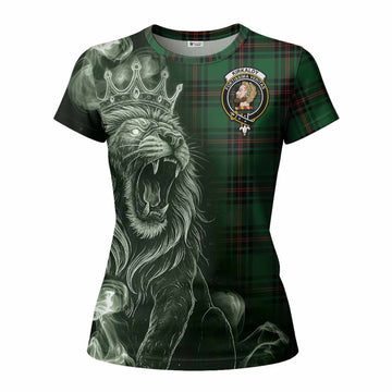 Kirkaldy Tartan Women T shirt Roaring Lion Heritage