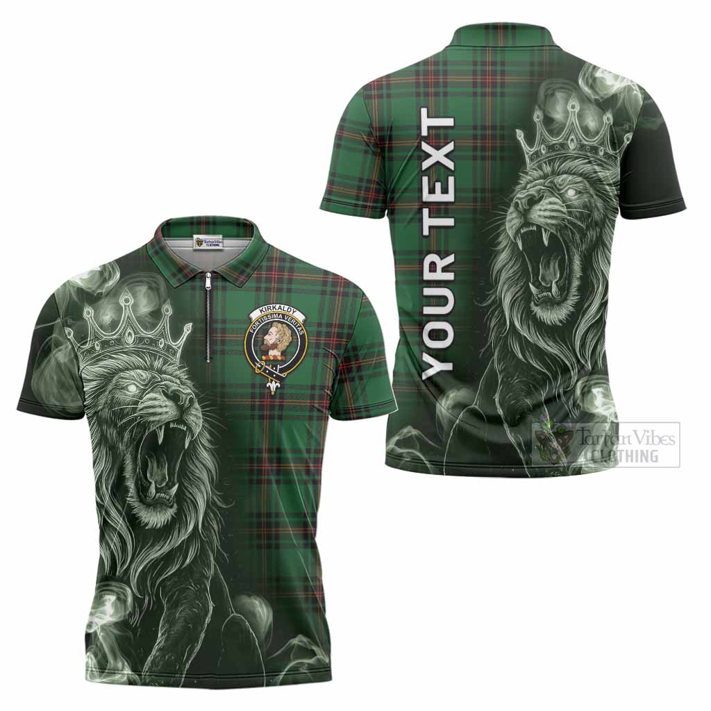 Kirkaldy Tartan Zipper Polo Shirt Roaring Lion Heritage