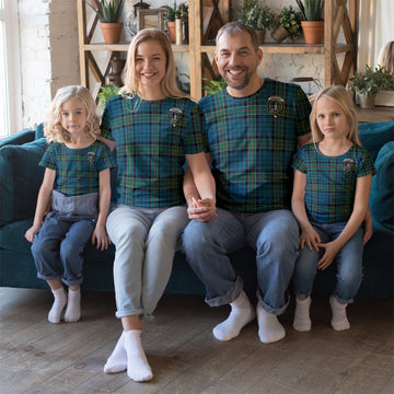 Kirkpatrick Tartan T-Shirt with Family Crest