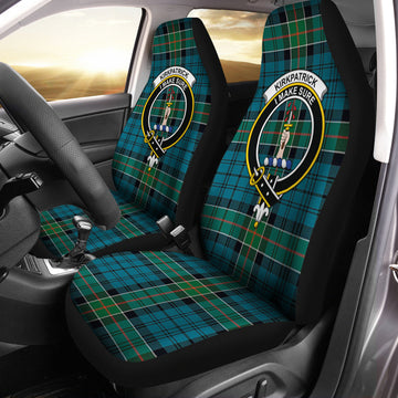 Kirkpatrick Tartan Car Seat Cover with Family Crest One Size - Tartanvibesclothing
