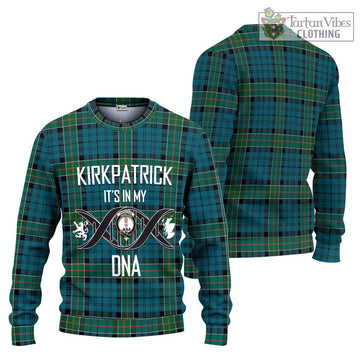 Kirkpatrick Tartan Ugly Sweater with Family Crest DNA In Me Style
