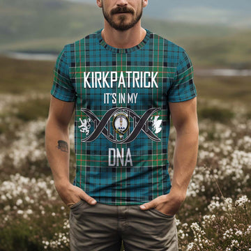 Kirkpatrick Tartan T-Shirt with Family Crest DNA In Me Style Kid's Shirt - Tartan Vibes Clothing