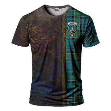 Kirkpatrick Tartan Family Crest T-Shirt Alba Gu Brath Be Brave Lion Ancient Style