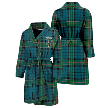 Kirkpatrick Tartan Bathrobe with Family Crest Unisex S - Tartan Vibes Clothing