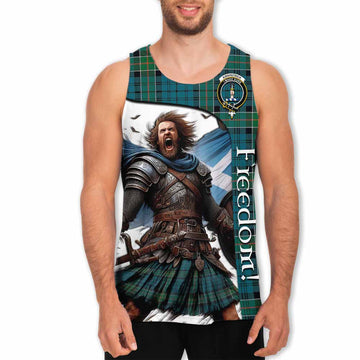 Kirkpatrick Crest Tartan Men's Tank Top Inspired by the Freedom of Scottish Warrior