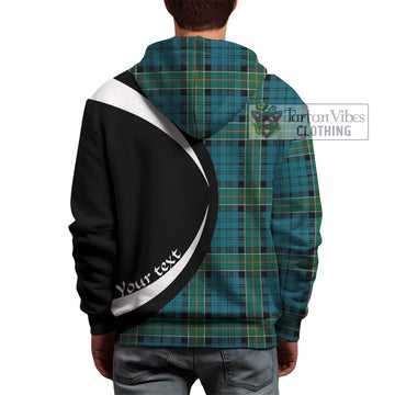 Kirkpatrick Tartan Hoodie with Family Crest Circle Style