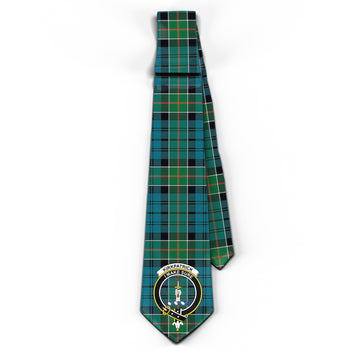 Kirkpatrick Tartan Classic Necktie with Family Crest