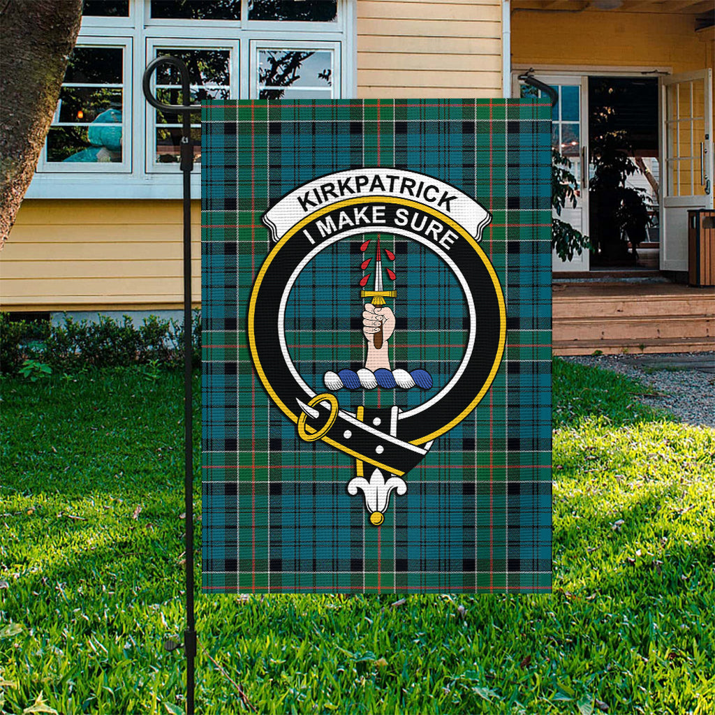 Kirkpatrick Tartan Flag with Family Crest - Tartan Vibes Clothing