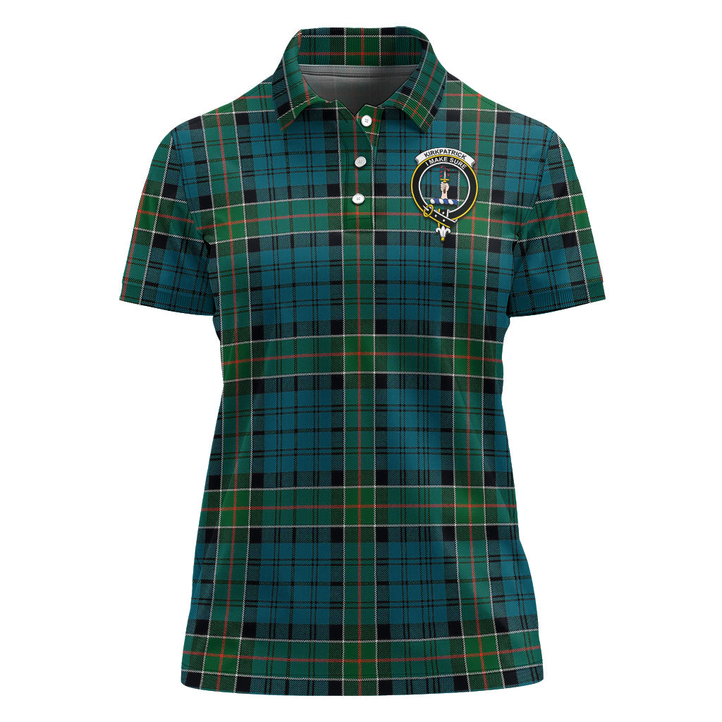 kirkpatrick-tartan-polo-shirt-with-family-crest-for-women