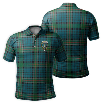 Kirkpatrick Tartan Men's Polo Shirt with Family Crest