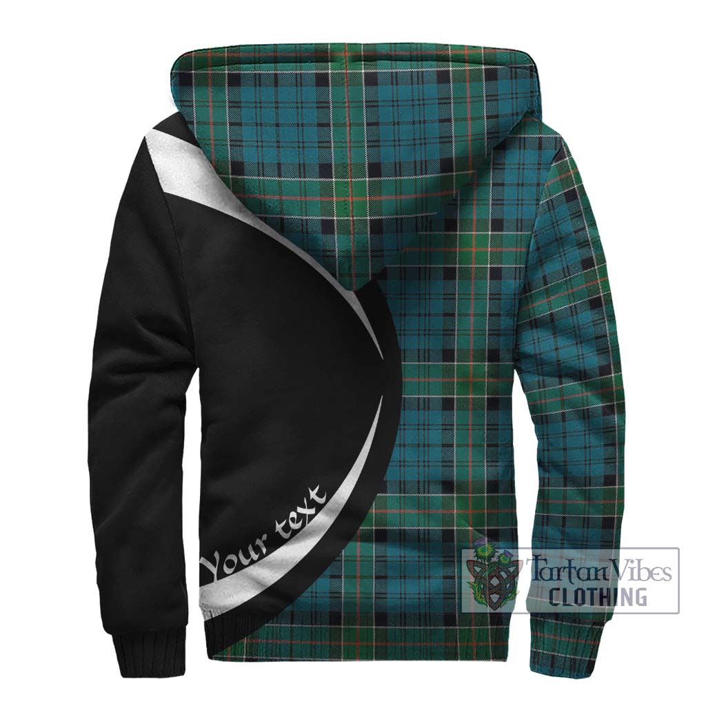 Kirkpatrick Tartan Sherpa Hoodie with Family Crest Circle Style - Tartan Vibes Clothing